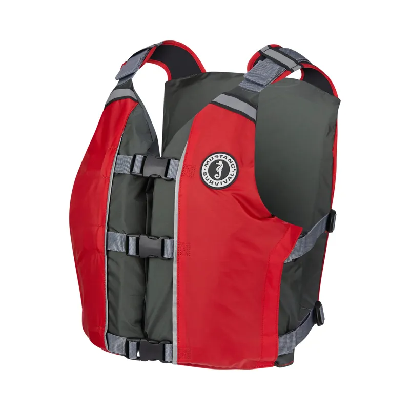 Mustang Survival APF Foam Vest in Red/Grey-1