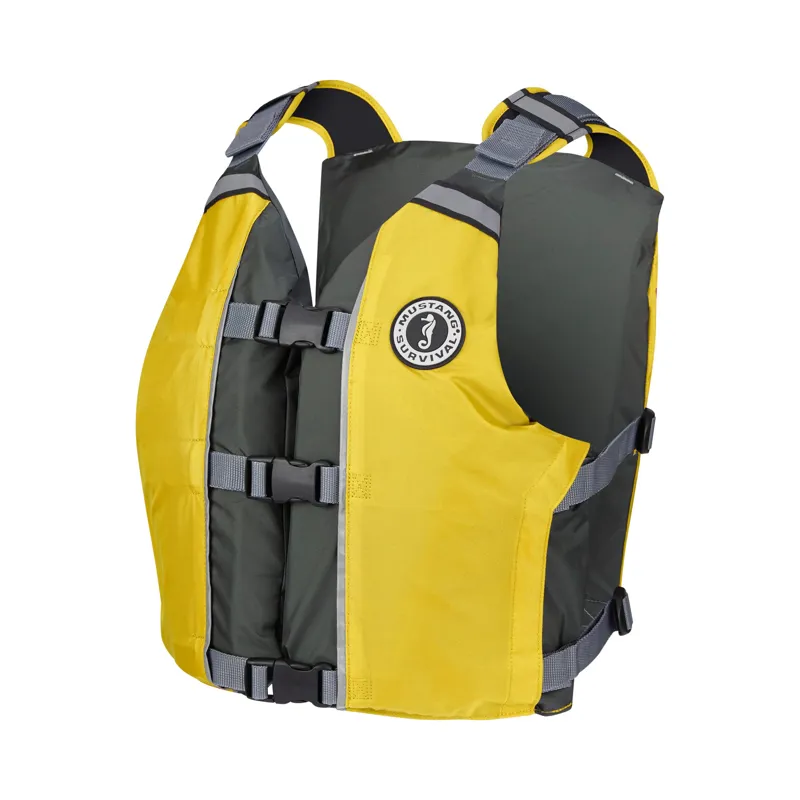 Mustang Survival APF Foam Vest in Yellow-Grey-1