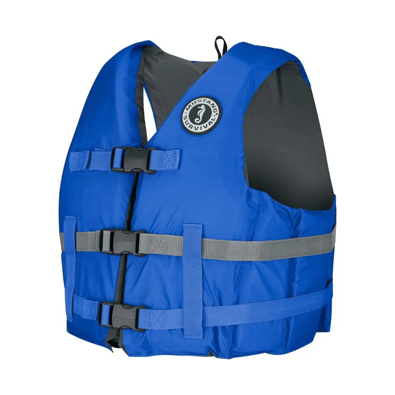 Mustang Survival Livery Foam Vest in Blue