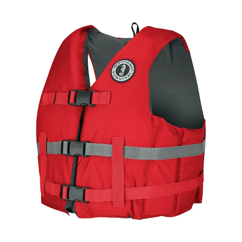 Mustang Survival Livery Foam Vest in Red
