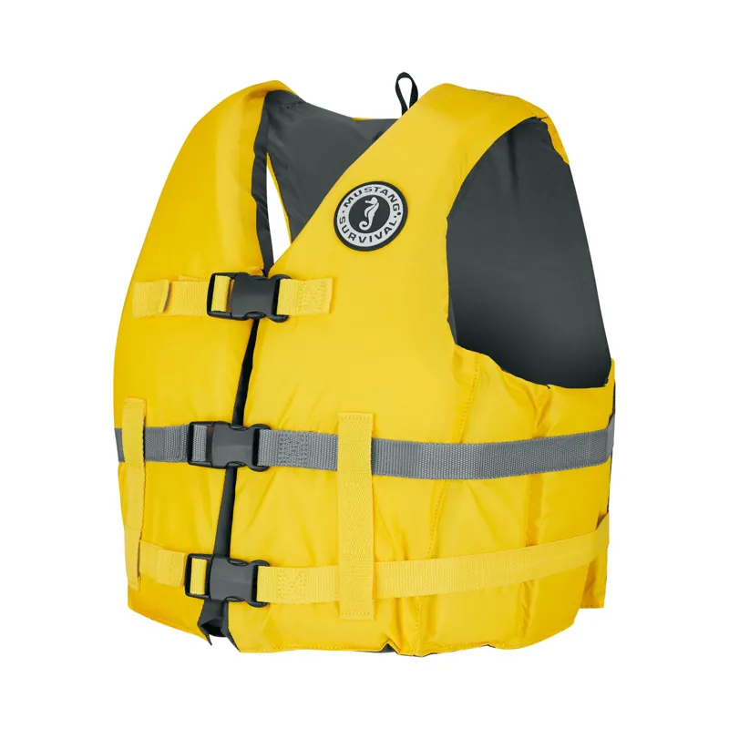 Mustang Survival Livery Foam Vest in Yellow