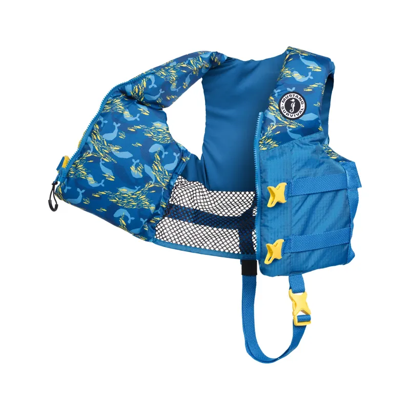 Mustang Survival Child Rev Foam Vest in Blue/Yellow-1