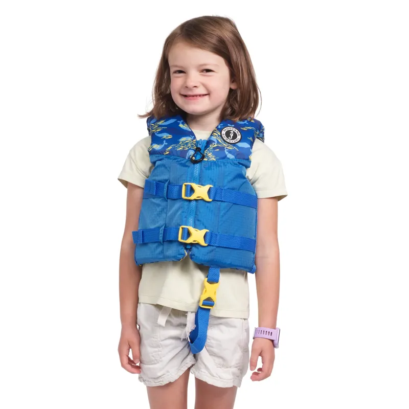 Mustang Survival Child Rev Foam Vest in Blue/Yellow-2