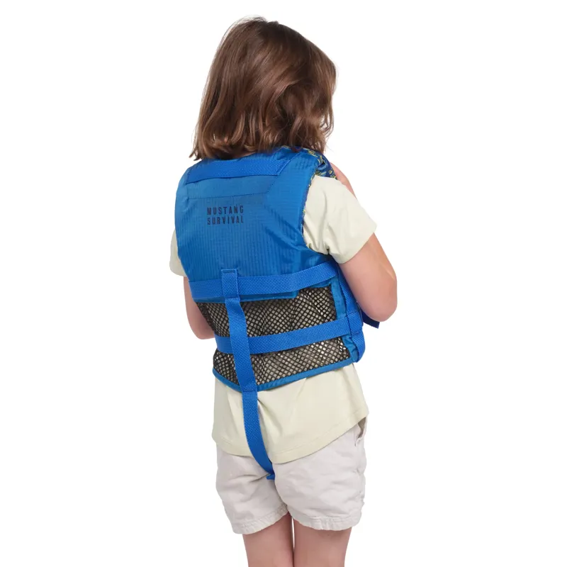 Mustang Survival Child Rev Foam Vest in Blue/Yellow-3
