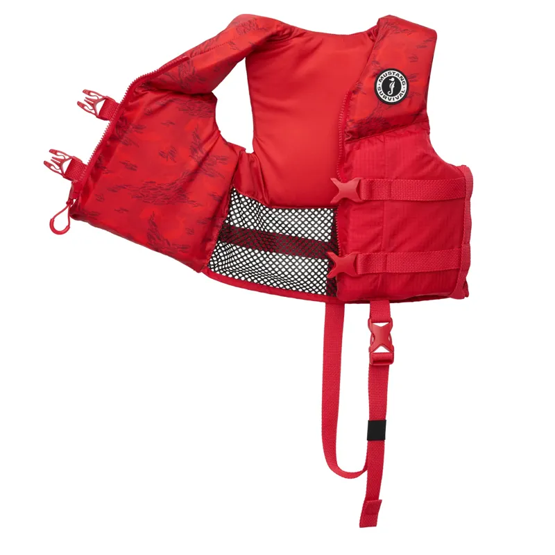 Mustang Survival Child Rev Foam Vest in Red-1