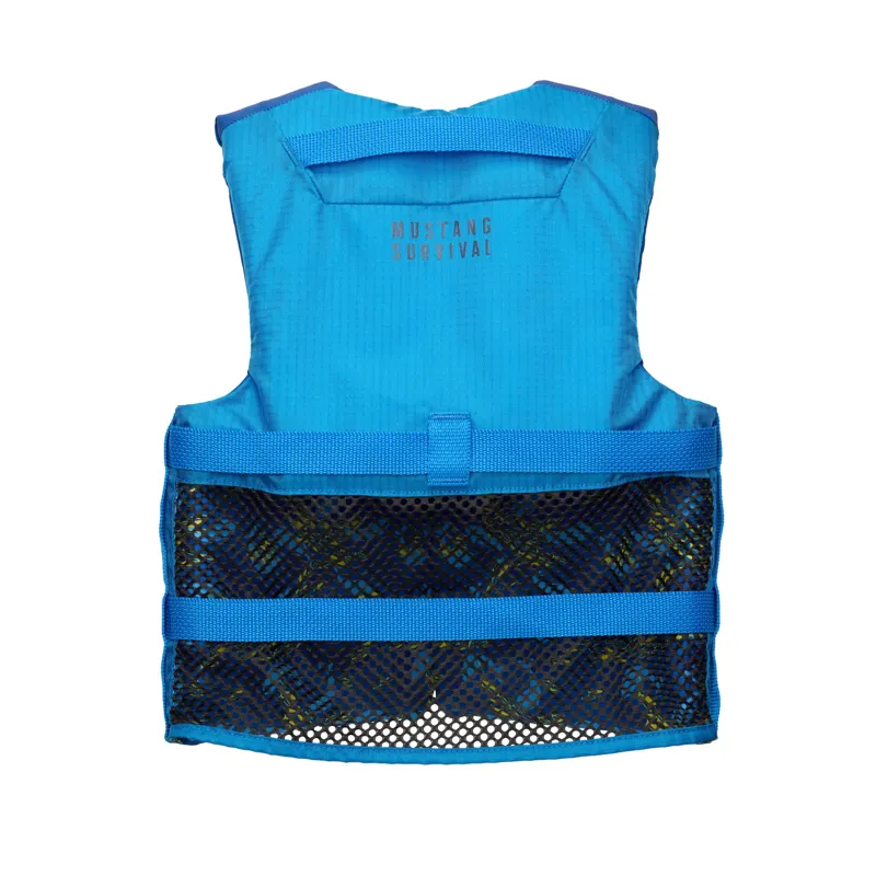Mustang Survival Youth Rev Foam Vest in Blue/Yellow-2