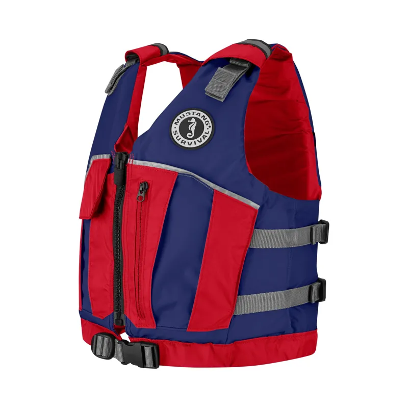 Mustang Survival Youth Reflex Foam Vest in Navy/Red-1