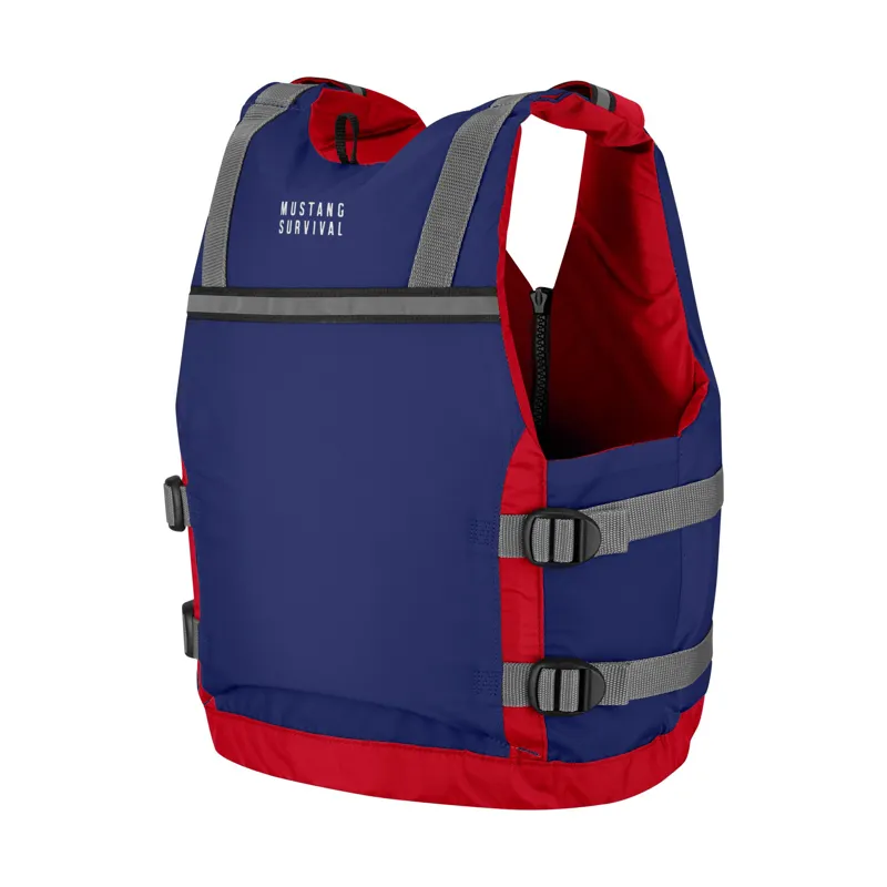 Mustang Survival Youth Reflex Foam Vest in Navy/Red-2