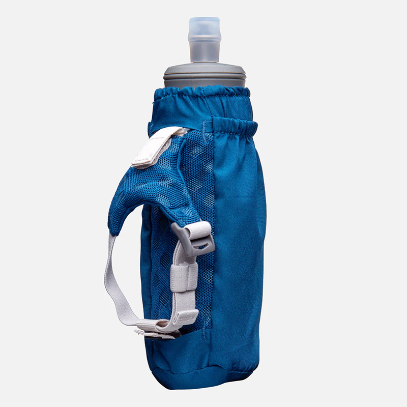Nathan Pinnacle 14oz Soft Flask in Blue/Reflective Silver-1