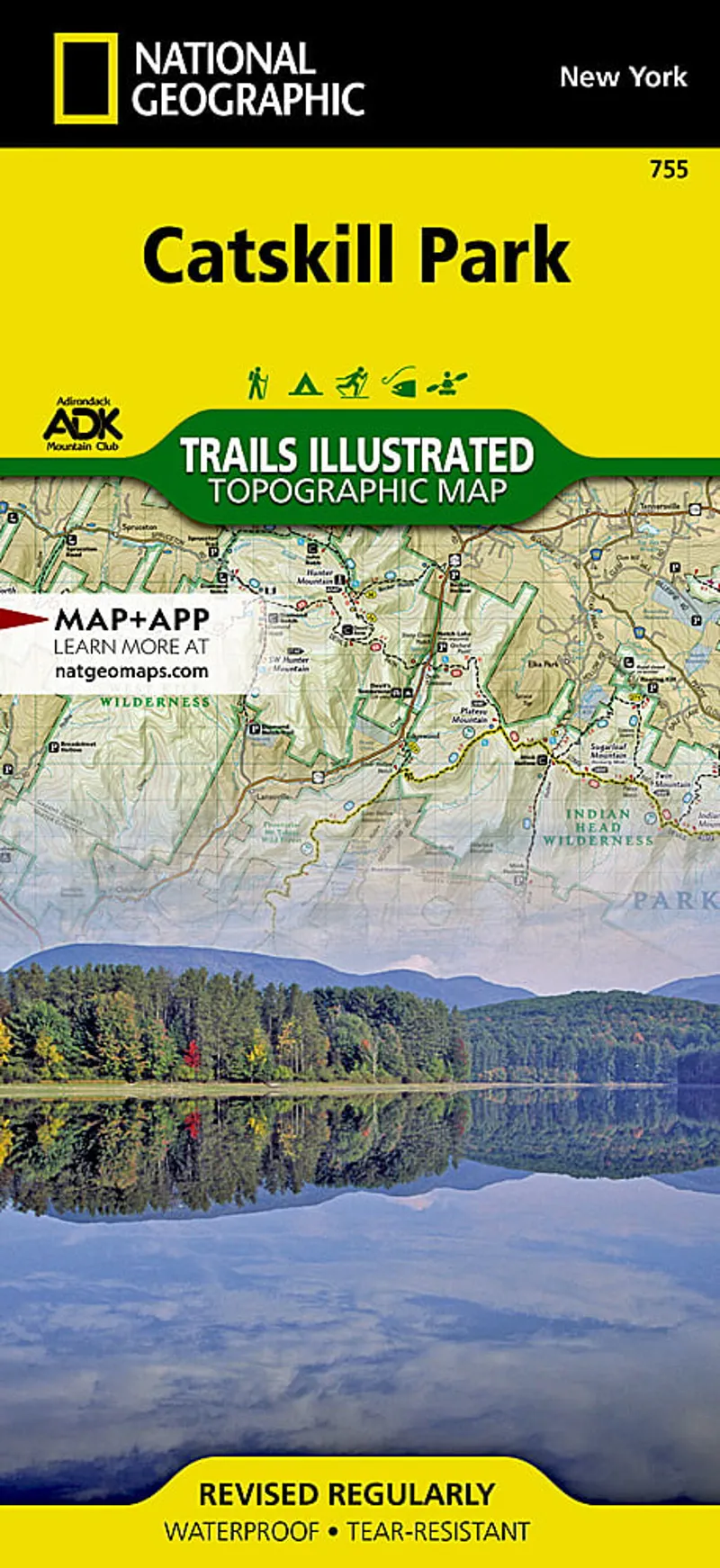 National Geographic Catskill Park Map 755