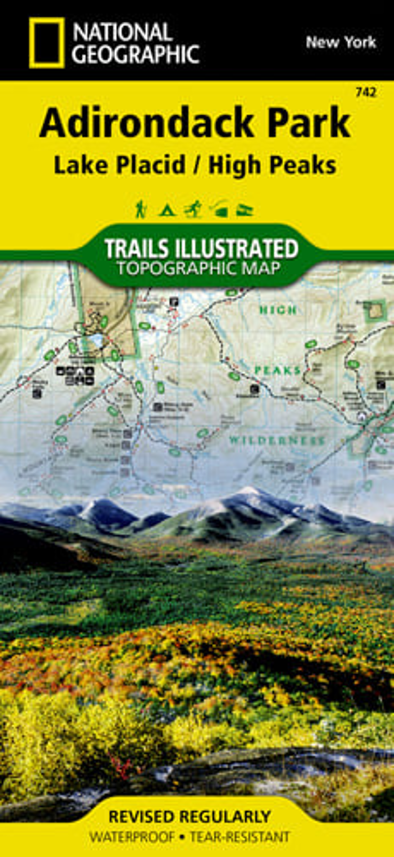 National Geographic Lake Placid/High Peaks Map 742