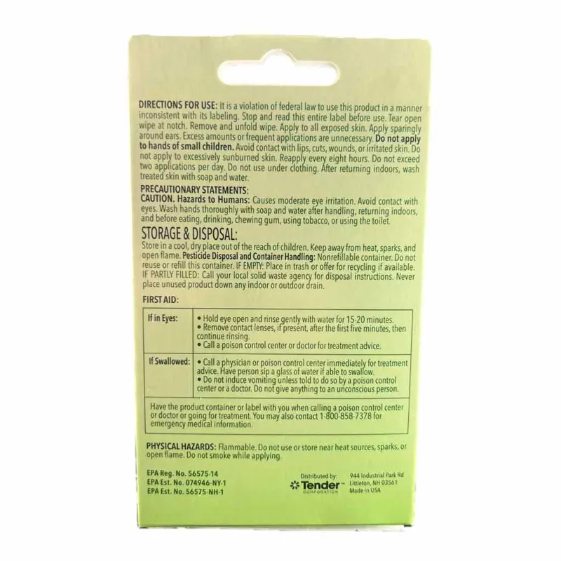 Natrapel Picaridin Tick and Insect Repellent Wipes 12pk-1