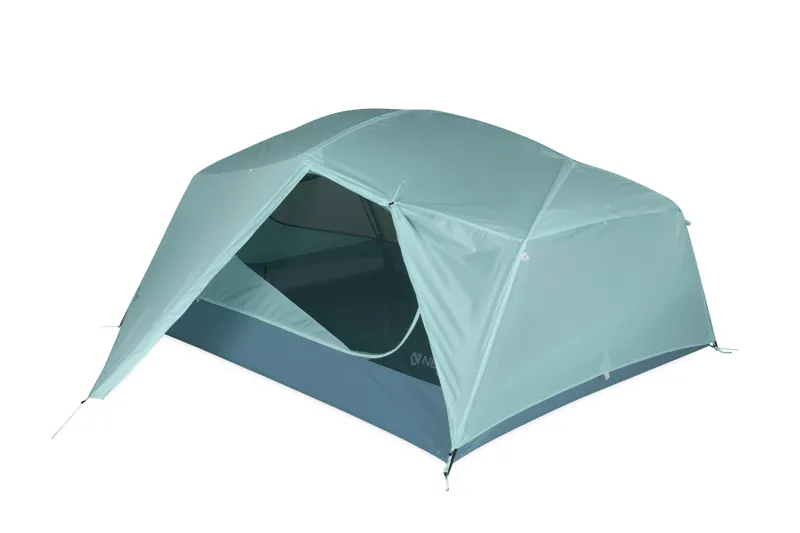 Nemo Aurora 2 Person Backpacking Tent and Footprint in Frost Silt-1