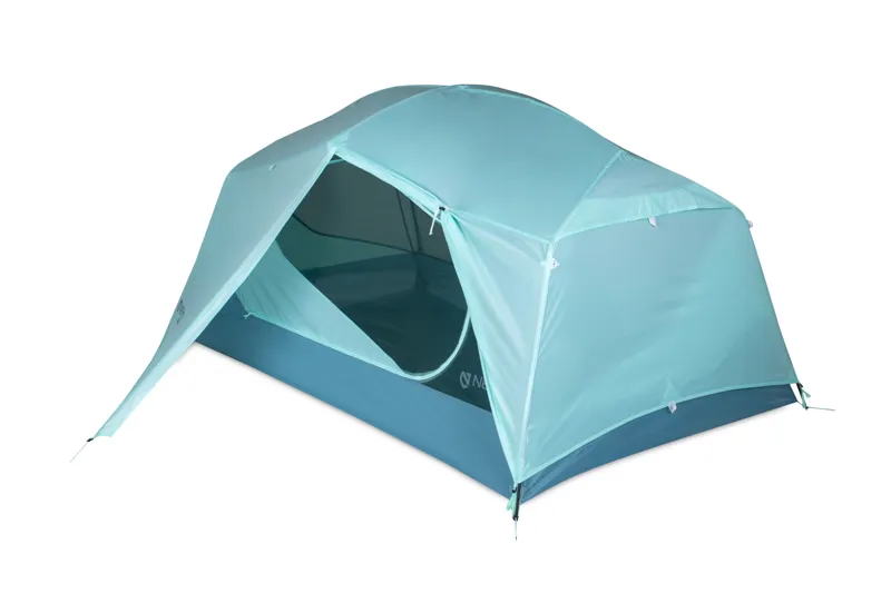 Nemo Aurora 2 Person Backpacking Tent and Footprint in Frost Silt-3