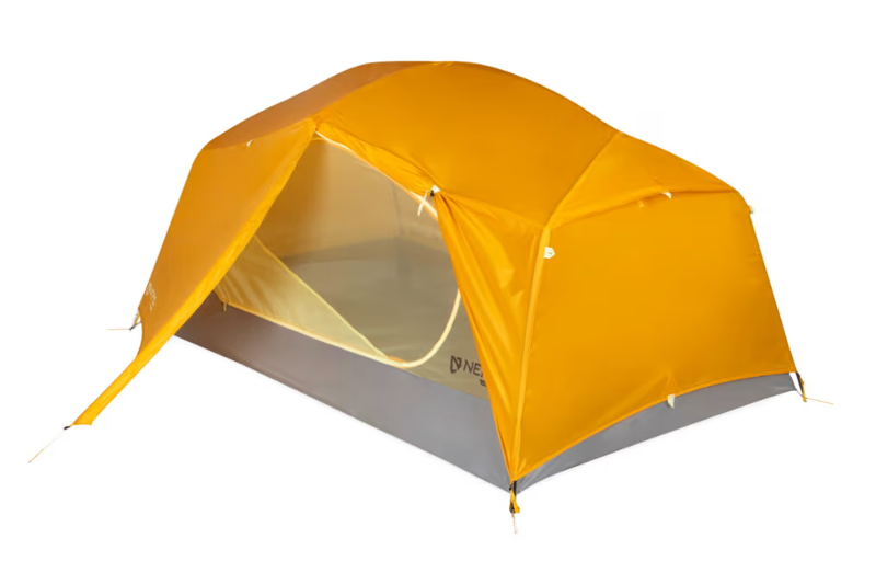 Nemo Aurora 2 Person Backpacking Tent and Footprint in Mango Fog