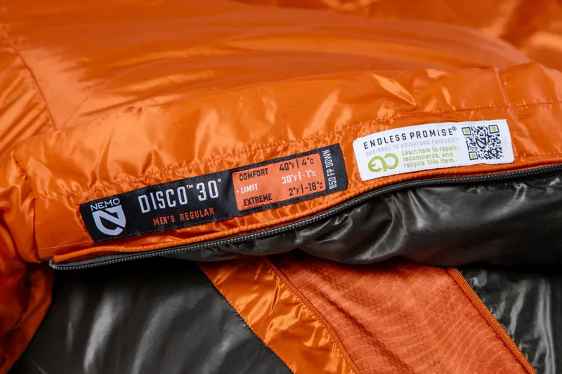 Nemo Disco Endless Promise 30d Sleeping Bag Long in Chimera-11