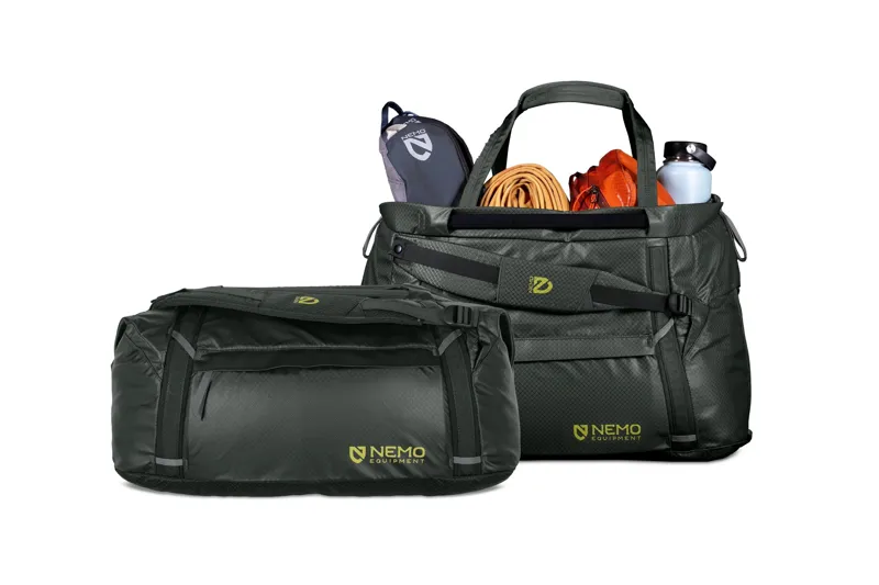 Nemo Double Haul Convertible Duffel 55L in Black-1