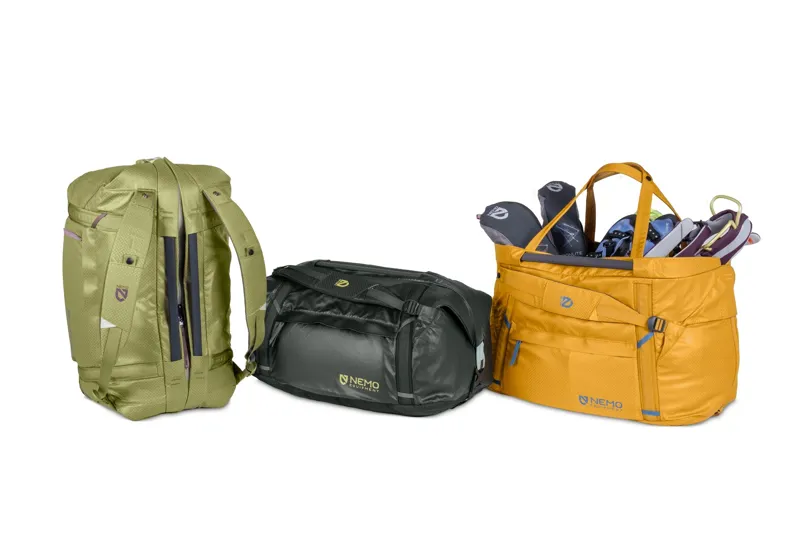 Nemo Double Haul Convertible Duffel 55L in Black-4