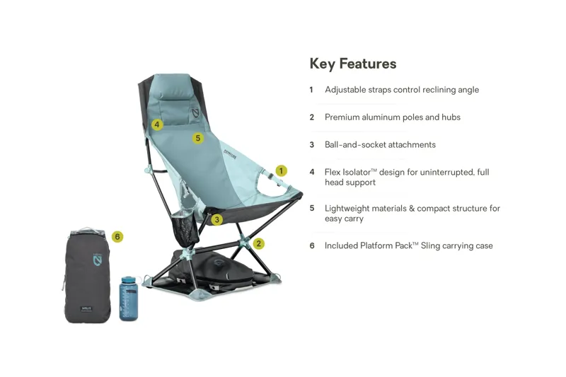 Nemo Satellite Reclining Anywhere Chair in Arctic/Aquifer-6
