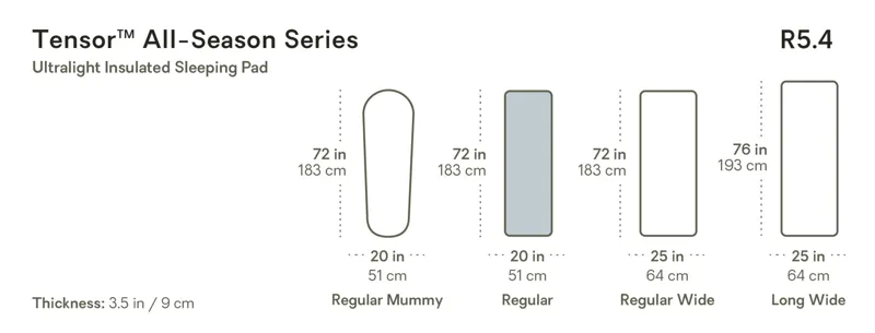 Nemo Tensor All-Season Ultralight Insulated Sleeping Pad Regular-5