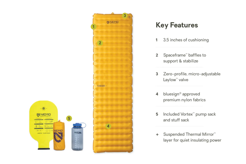 Nemo Tensor Trail Ultralight Insulated Sleeping Pad Regular-2