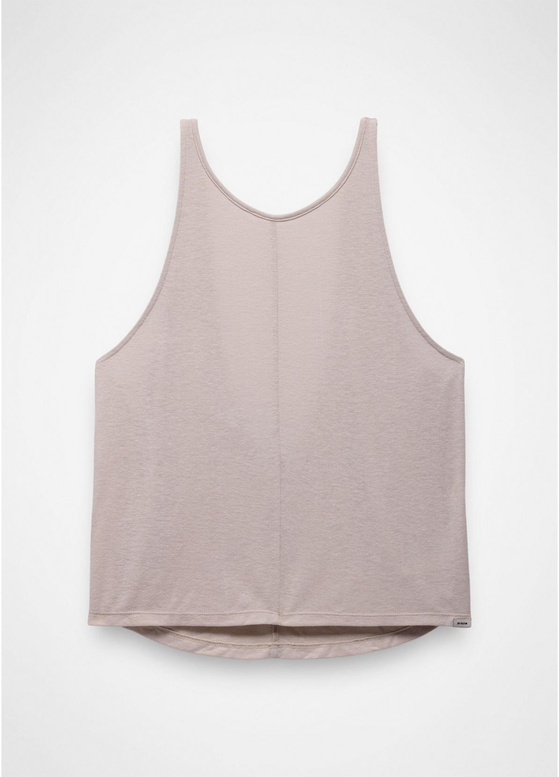 Prana Women's New Moon Tank in Almond-3