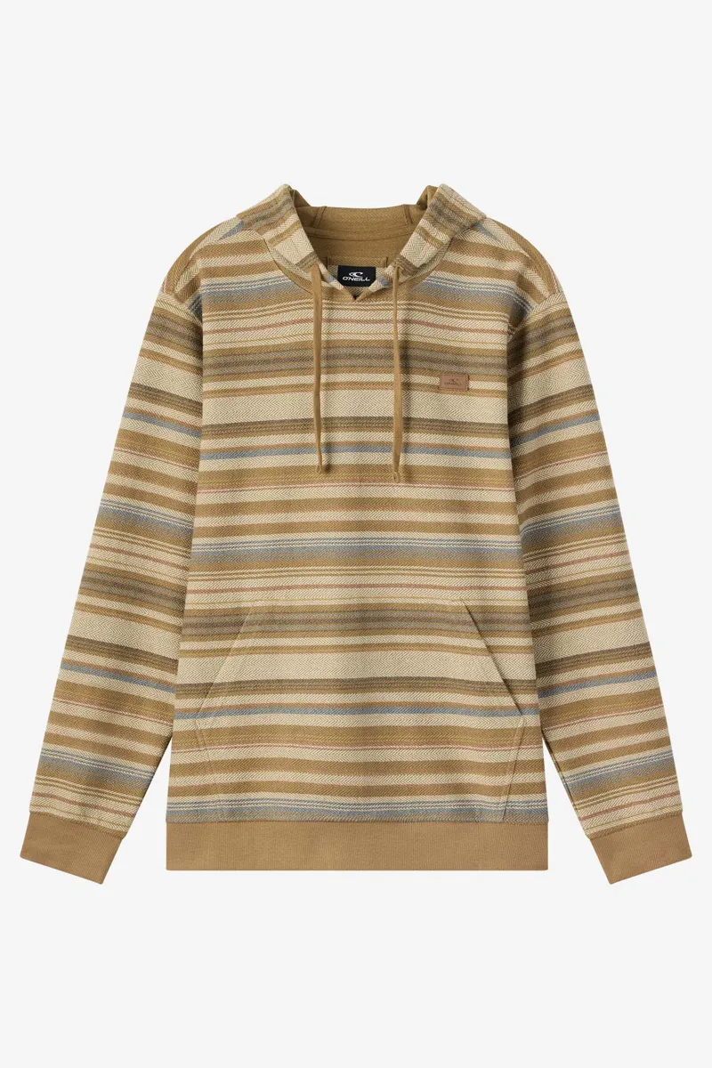 O'Neill Clothing Bavaro Stripe Pullover in Dark Khaki