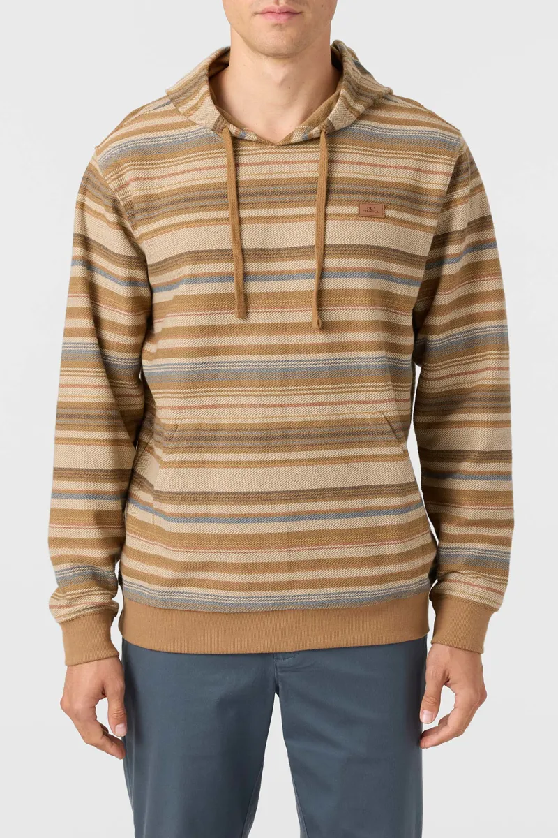 O'Neill Clothing Bavaro Stripe Pullover in Dark Khaki-1