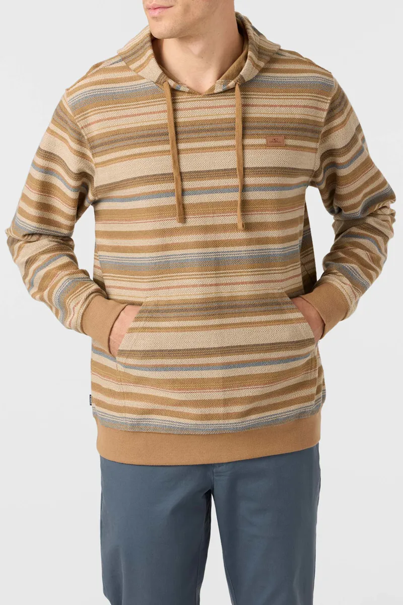 O'Neill Clothing Bavaro Stripe Pullover in Dark Khaki-2
