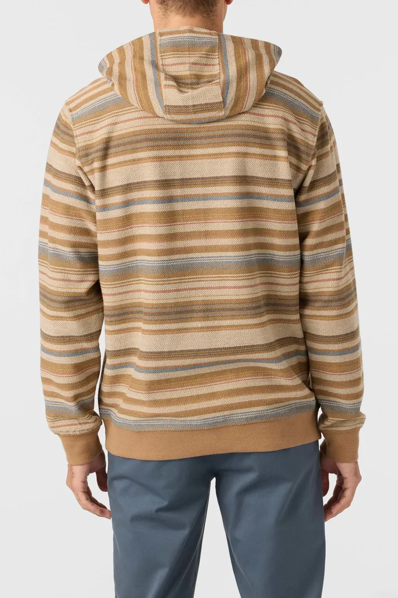 O'Neill Clothing Bavaro Stripe Pullover in Dark Khaki-3