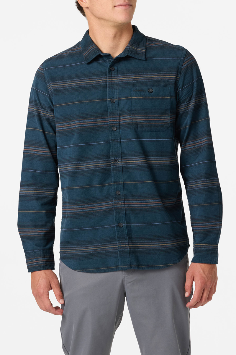 O'Neill Clothing Caruso Stripe Cord in Midnight Navy