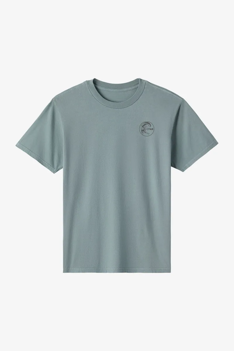O'Neill Clothing O'Riginals Circle Surfer Tee in Stormy Sea