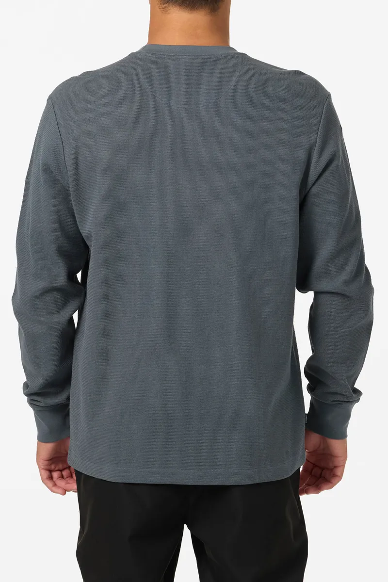 O'Neill Clothing Overland Thermal Long Sleeve Pullover in Dark Slate-3