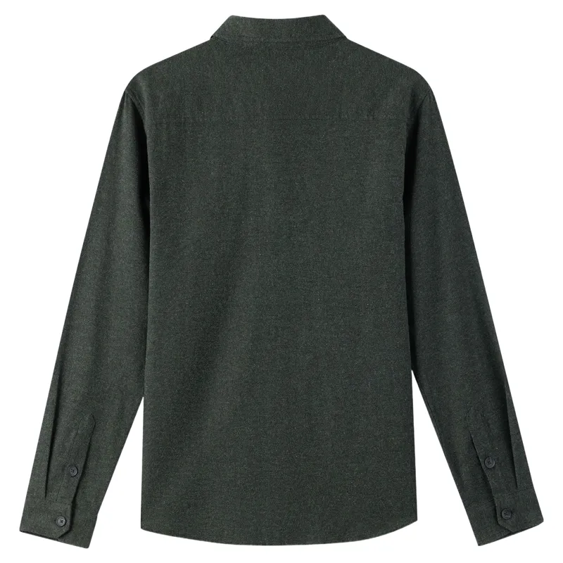 O'Neill Regent Flannel Long Sleeve Shirt in Hunter Green-1