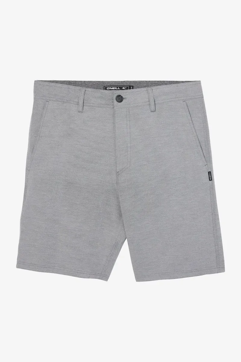 O'Neill Clothing Reserve Light Check Hybrid Short 19 in Graphite