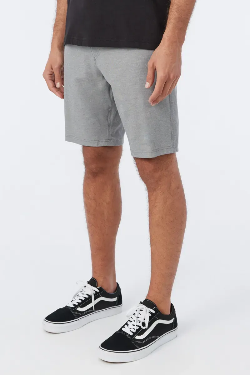 O'Neill Clothing Reserve Light Check Hybrid Short 19 in Graphite-2