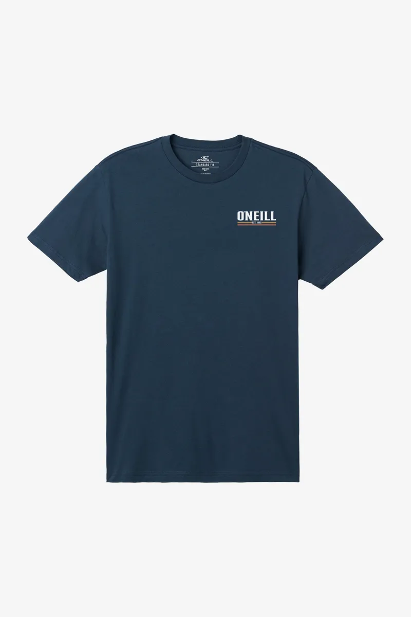 O'Neill Clothing Sun Supply Tee in New Navy