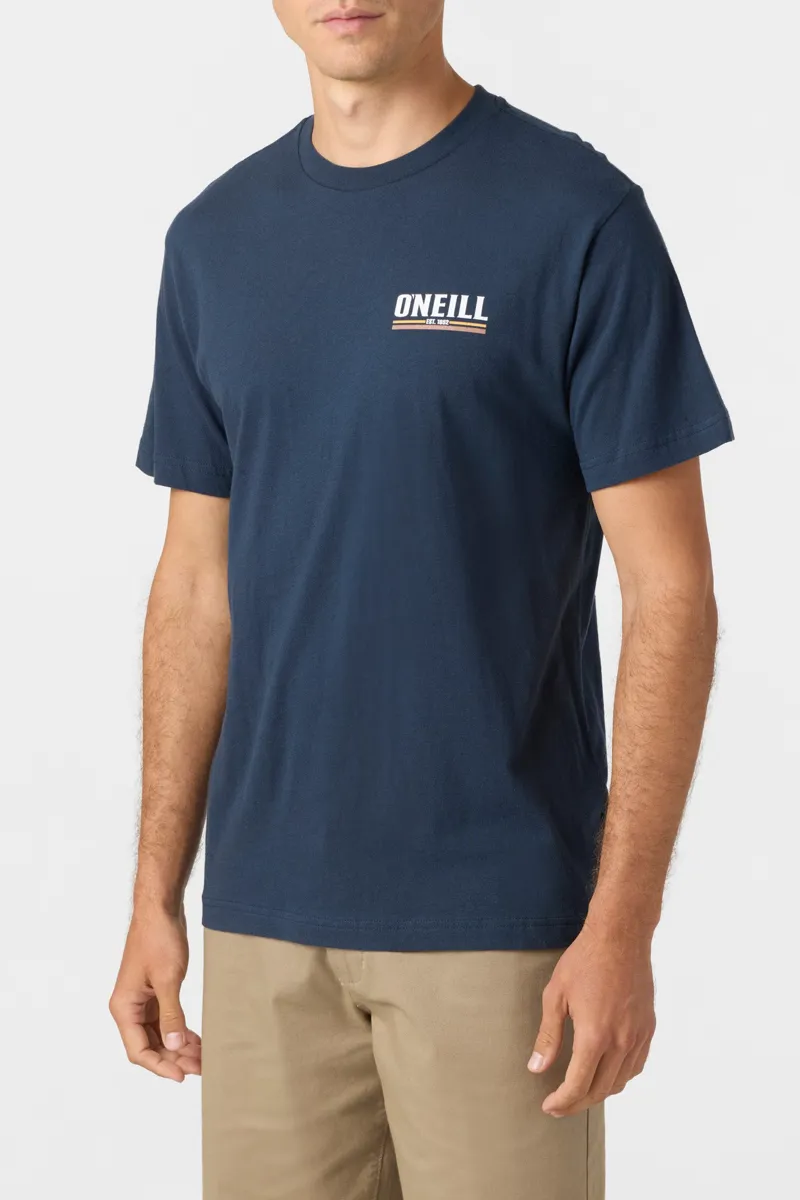 O'Neill Clothing Sun Supply Tee in New Navy-1