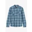 O'Neill Clothing Sutton Knit Plaid Shirt in Citadel
