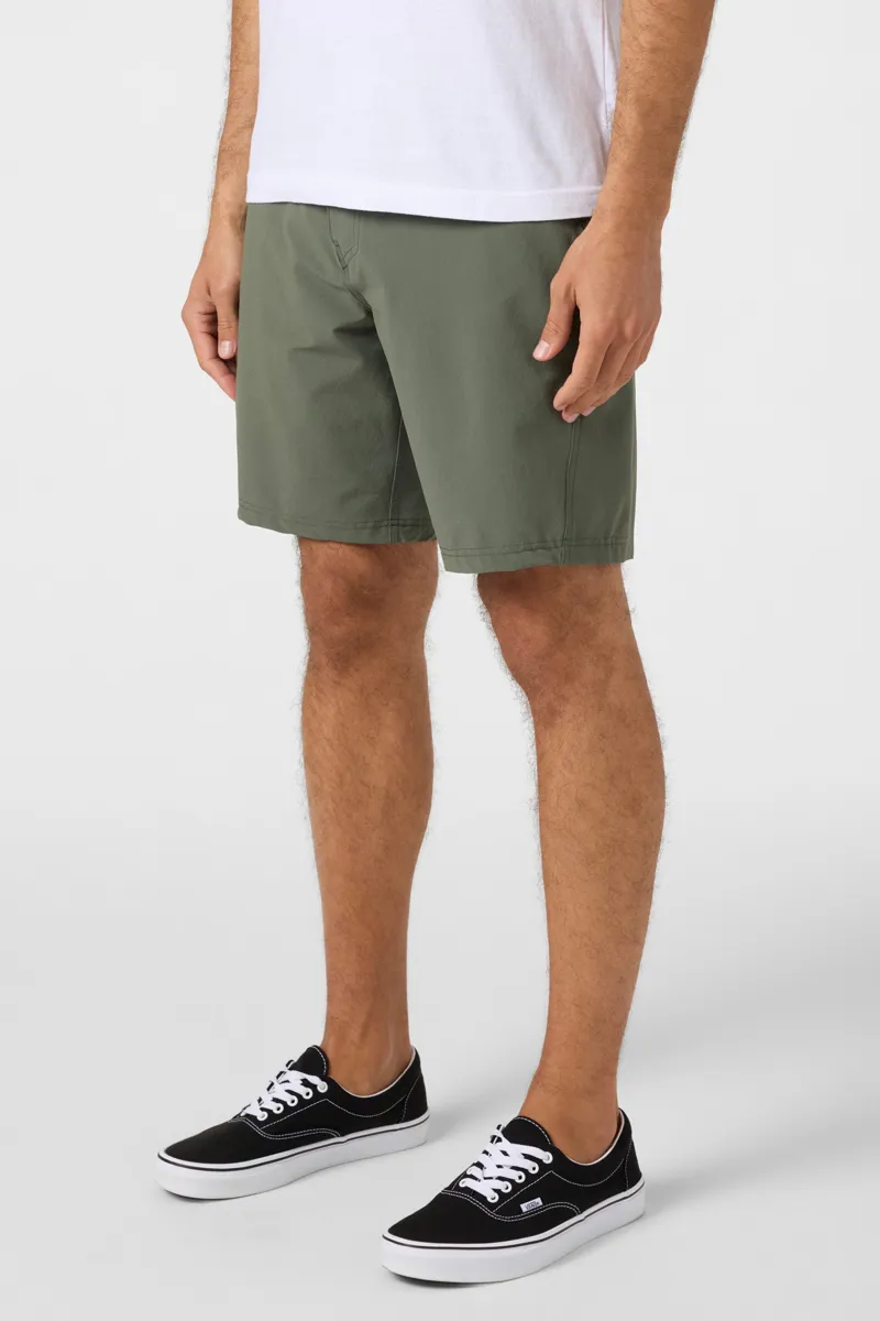 O'Neill Clothing TRVLR Enduro 19 inch Hybrid Short in Dark Olive-1