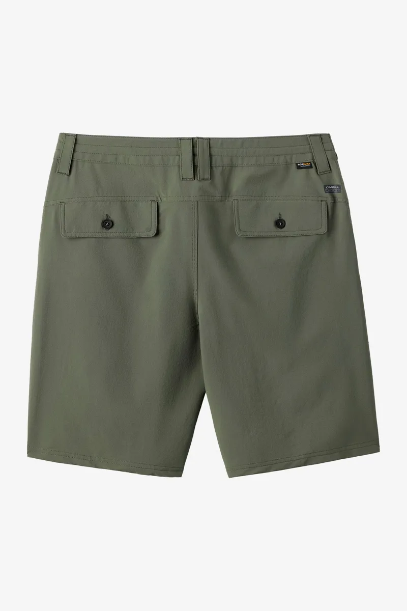 O'Neill Clothing TRVLR Enduro 19 inch Hybrid Short in Dark Olive-2