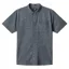 O'Neill Clothing UPF Slub Standard SS Woven Shirt in Dark Shadow