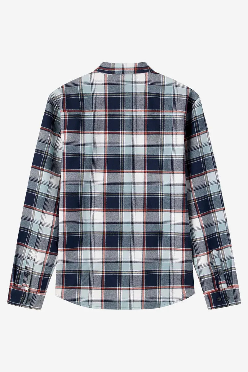 O'Neill Clothing Winslow Plaid Flannel Shirt in Navy-5