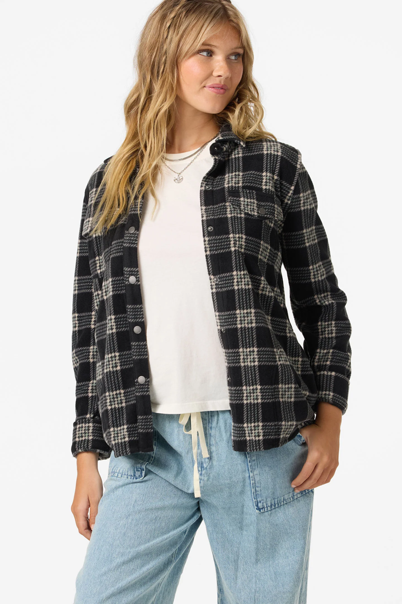 O'Neill Clothing Women's Zuma Superfleece Top in Black