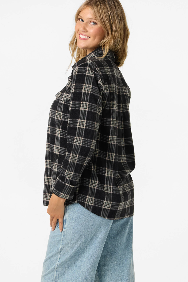 O'Neill Clothing Women's Zuma Superfleece Top in Black-1