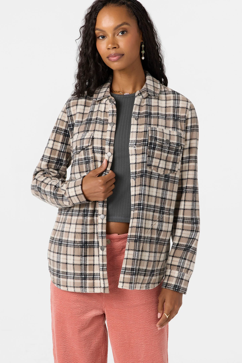 O'Neill Clothing Women's Zuma Superfleece Top in Dune