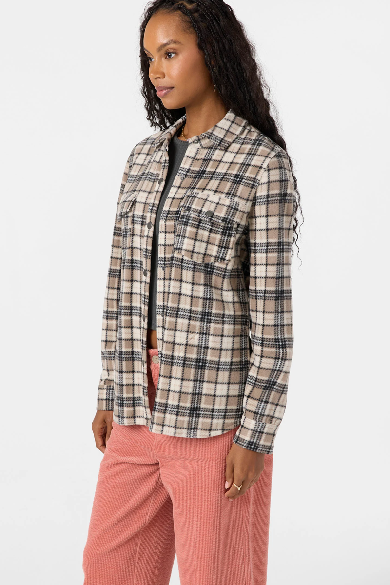 O'Neill Clothing Women's Zuma Superfleece Top in Dune-1