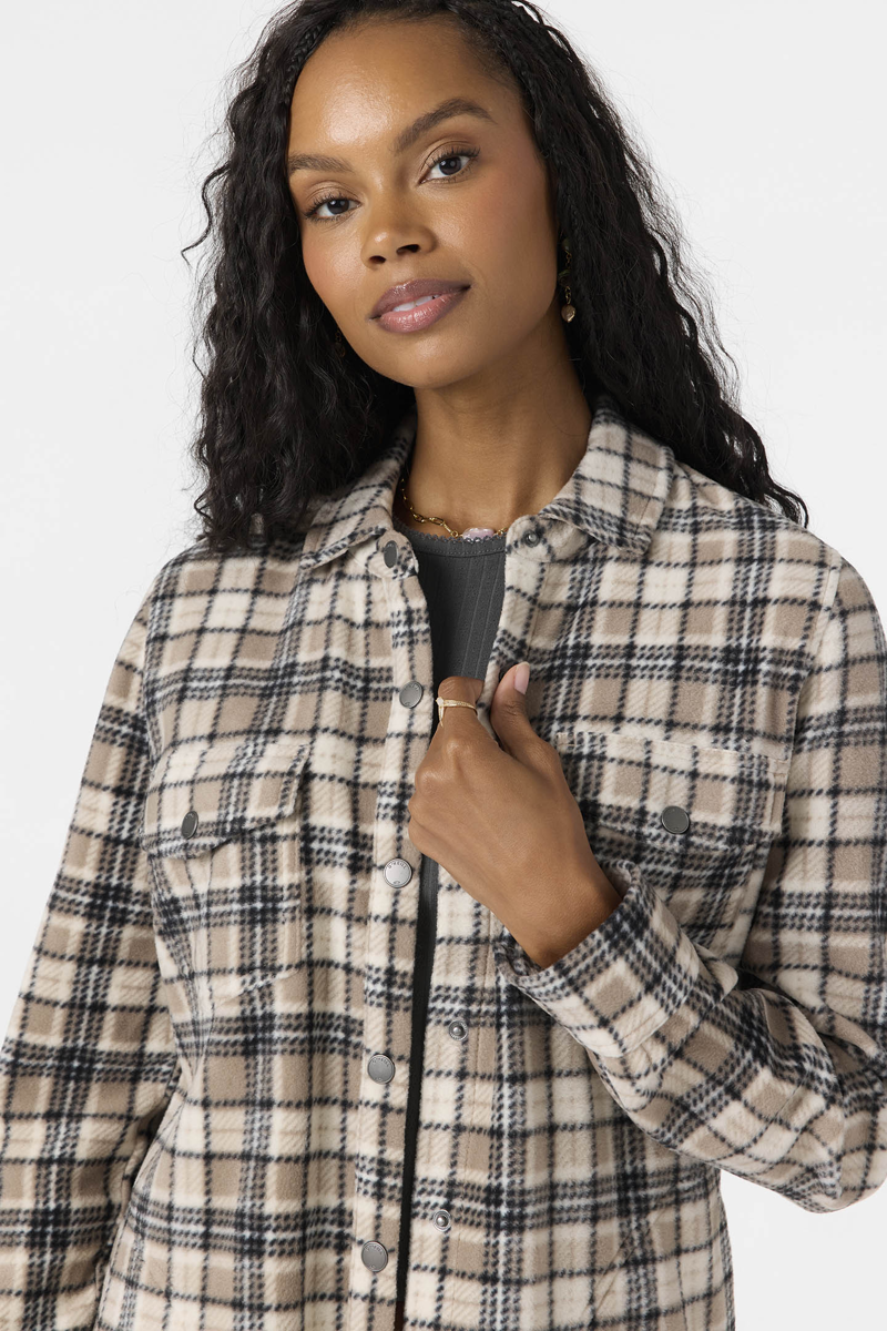 O'Neill Clothing Women's Zuma Superfleece Top in Dune-3