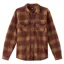 O'Neill Glacier Plaid Superfleece Long Sleeve Shirt in Chocolate