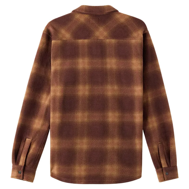 O'Neill Glacier Plaid Superfleece Long Sleeve Shirt in Chocolate-1